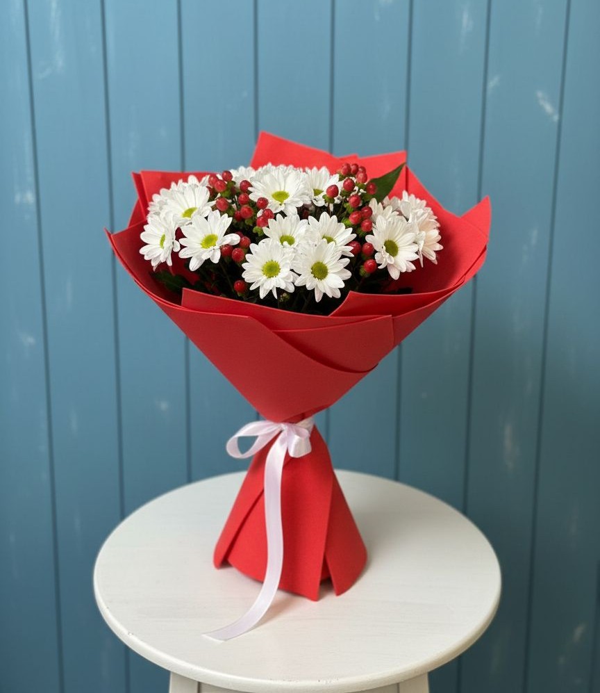 Букет цветов из: Хризантемы в Александрии