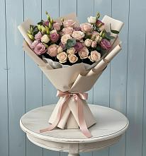 Букет цветов из:  Розы и Лизиантусы #REPLACE_PRED# Александрии