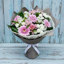 Букет цветов из:  Герберы, Альстромерии и Хризантемы в Александрии