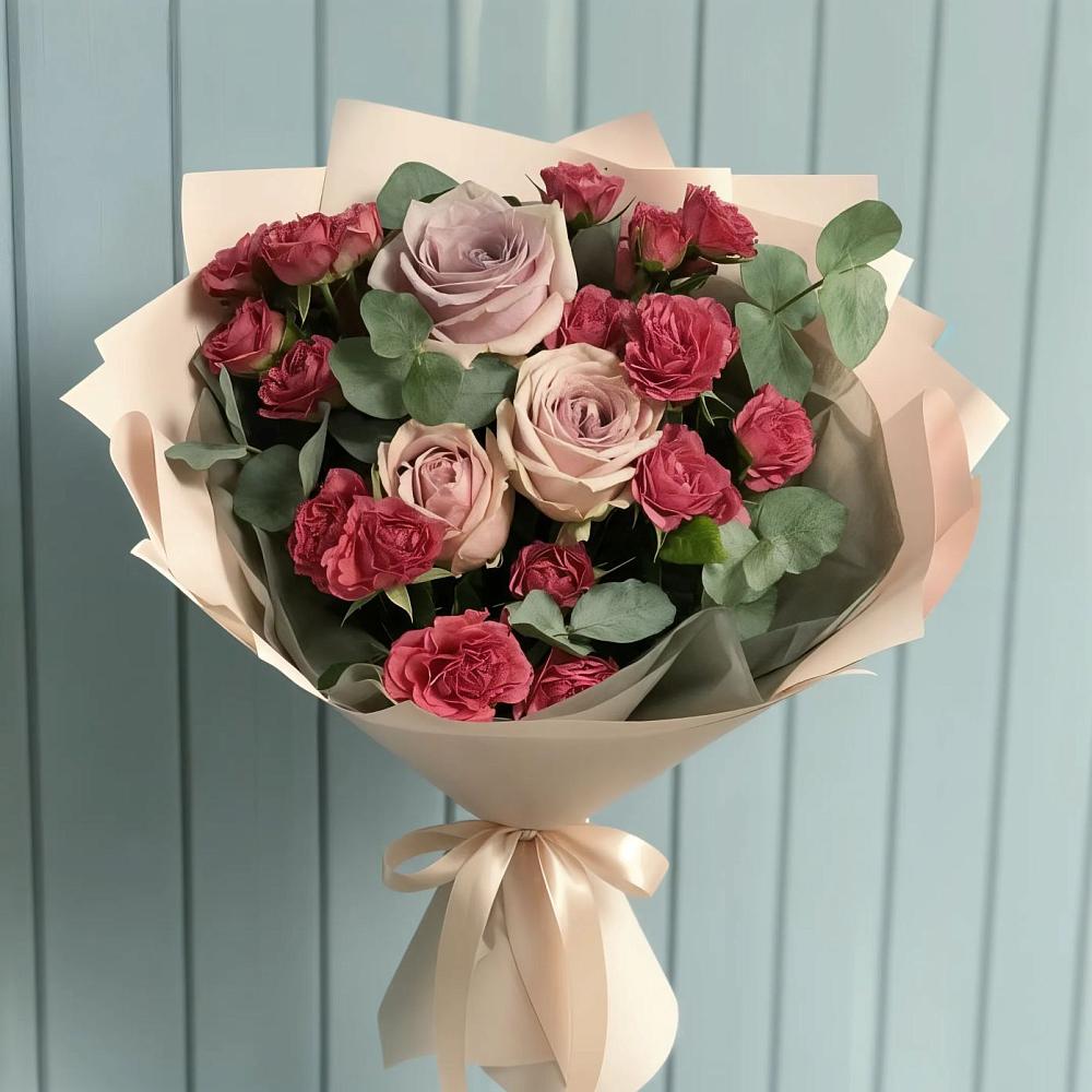 Букет цветов из: Гвоздики и Розы в Александрии