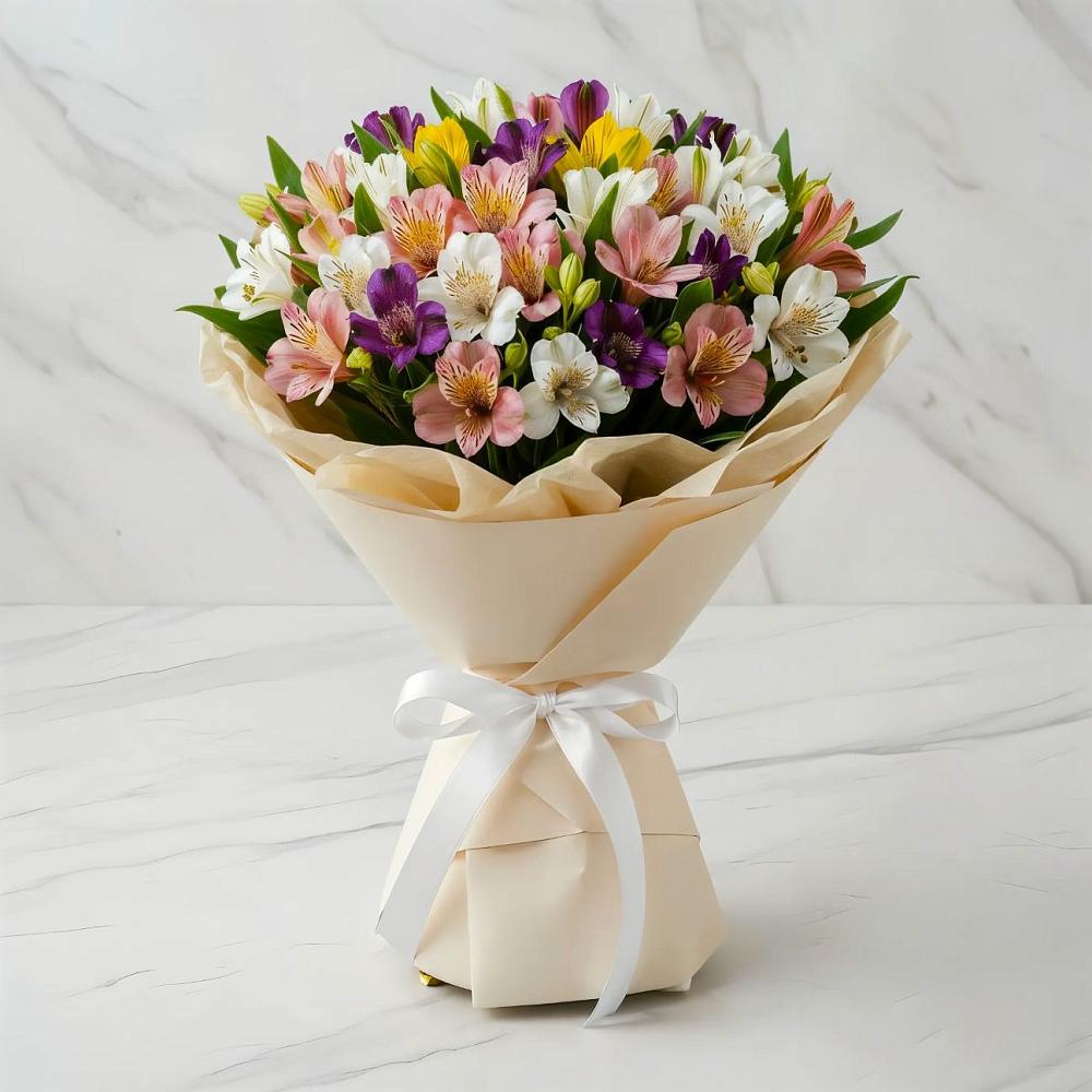 Букет цветов из: Альстромерии в Александрии