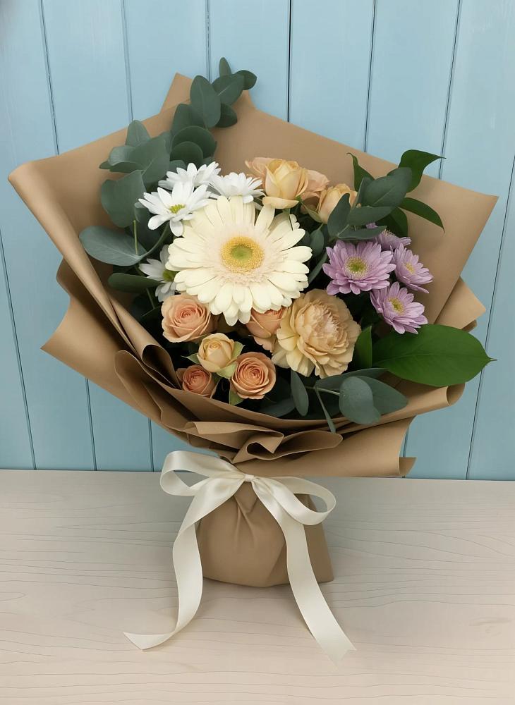 Букет цветов из: Герберы и Хризантемы в Александрии