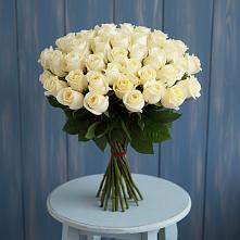 Букет 51 Белая роза Эдлесс Лав #REPLACE_PRED# Александрии