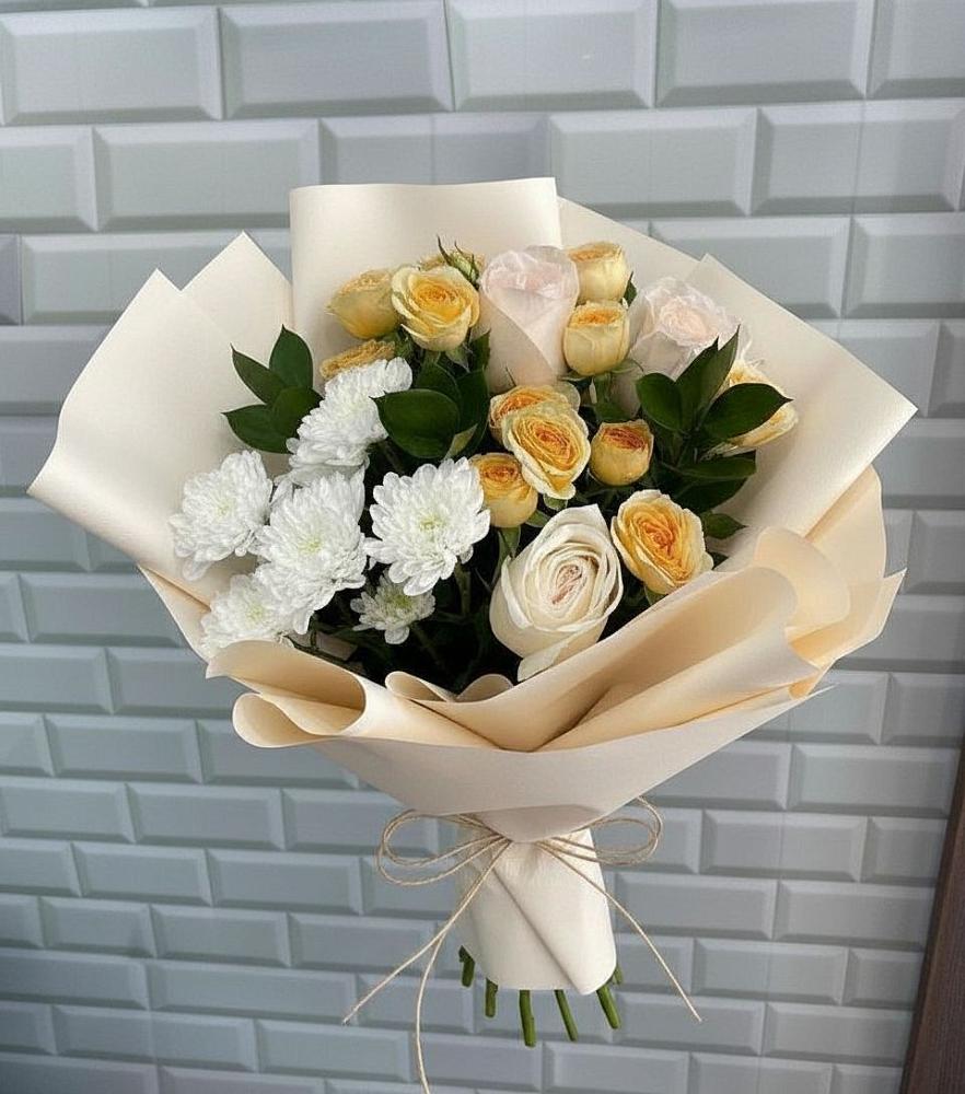 Букет цветов из: Розы и Хризантемы в Александрии