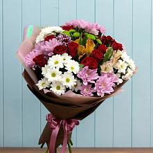 Букет цветов из:  Розы, Хризантемы и Альстромерии в Александрии