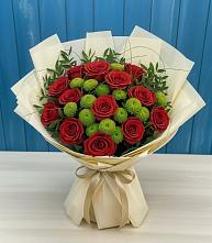 Букет цветов из:  Розы и Хризантемы #REPLACE_PRED# Александрии