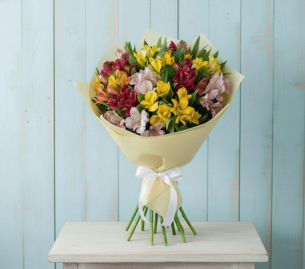 Букет цветов из: Альстромерии в Александрии