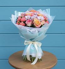 Букет цветов из:  Хризантемы и Розы в Александрии