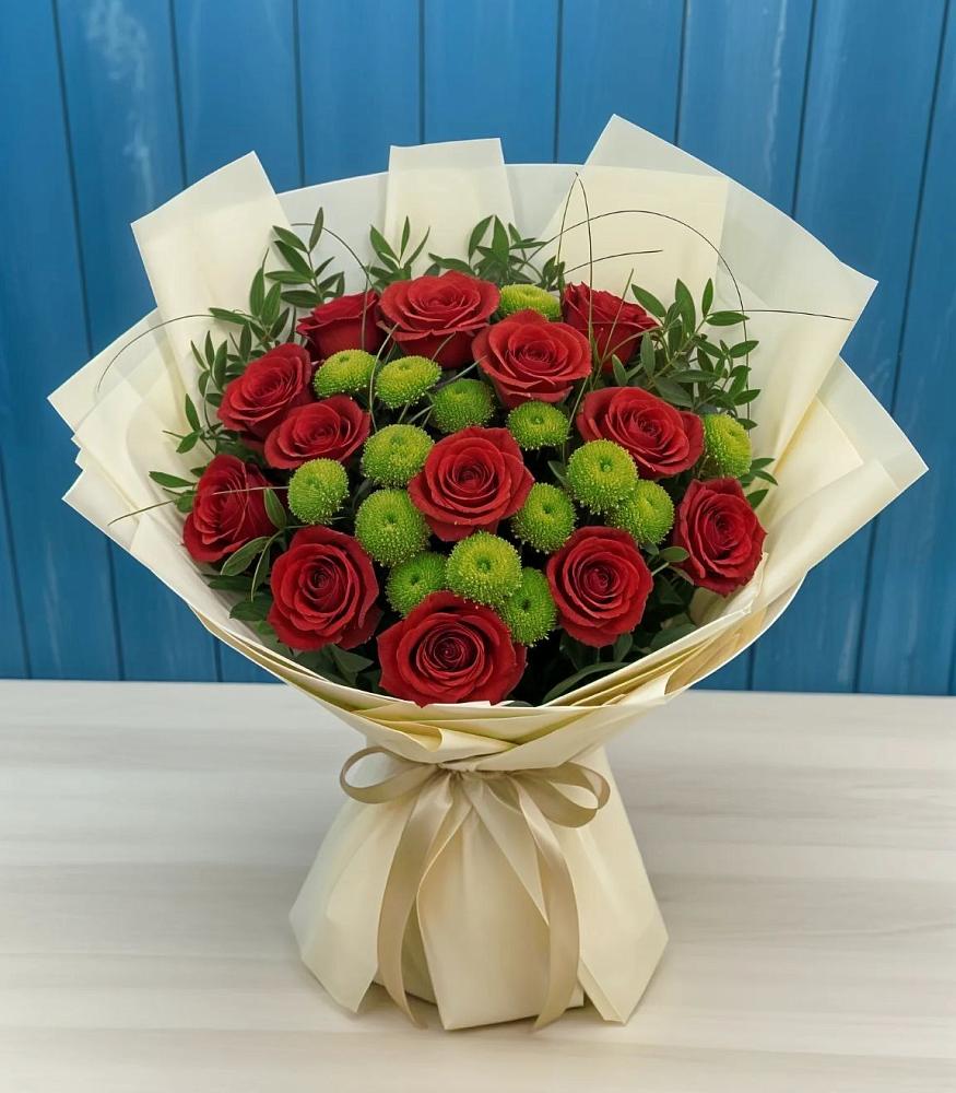 Букет цветов из: Розы и Хризантемы в Александрии